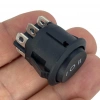IC-134-6 Yuvarlak Tekne Tipi Anahtar ON-OFF-ON 6P