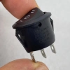 IC-134 Yuvarlak Işıksız Anahtar On-Off-On 3P Siyah