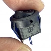 IC-134E Siyah Yuvarlak Anahtar Işıksız On-Off 2P