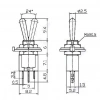IC-137 Toggle Switch On-Off 5mm 3P SMTS-102