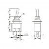 IC-140 Toggle Switch On-Off-On 6mm 3P MTS-103