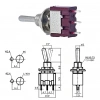IC-142 Toggle Switch Yaylı On-Off-Mom (Kaliteli) Ø6mm MTS-113