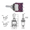 IC-143 Toggle Switch Yaylı Mom-Off-Mom Ø6mm MTS-123 (Kaliteli)