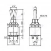 IC-145 Toggle Switch On-Off-On 6mm 6P MTS-203