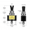 IC-151B Toggle Switch 12V 30A On-Off Işıklı ASW-07D-2