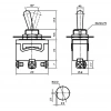 IC-152 Toggle Switch Anahtar 12mm 3P On-Off