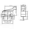 IC-162B Kıvrık Paletli Mini Micro Switch KW10-Z3P