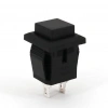 IC-180K Plastik Buton Yaylı 2P PBS15B Siyah