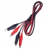 IC-247A-2 Krokodil Kablo Set 2 Adet (Kırmızı - Siyah)