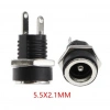 IC-258B 2.1mm DC Somunlu Korumalı Jak 8mm