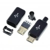IC-266A-5 Erkek Micro USB Konnektör Seti Şarj Kablo Soketi