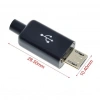 IC-266A-5 Erkek Micro USB Konnektör Seti Şarj Kablo Soketi