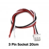 JST-XH 2.54mm 3 Pin 26AWG 20cm Tek Damarlı Dişi Bağlantı Kablosu