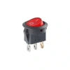 KCD1 Siyah Kırmızı 12V Işıklı On/Off Anahtar 3 Pin