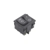 KCD2-502 İkili ON-OFF-ON Switch 5 Pin - Siyah