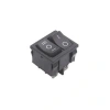 KCD2-502 İkili ON-OFF-ON Switch 5 Pin - Siyah