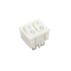 KCD2-502 İkili ON-OFF Switch 6 Pin - Beyaz