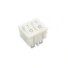 KCD2-502 İkili ON-OFF Switch 6 Pin - Beyaz
