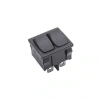 KCD2-502 İkili ON-OFF Switch 6 Pin - Siyah