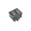 KCD2-502 İkili ON-OFF Switch 6 Pin - Siyah