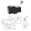 LMZ15-GW2-B Uzun Makaralı Mikro Switch