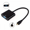Micro Hdmi to Vga Kablo Dönüştürücü Çevirici Adaptör Siyah