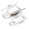 Mıknatıslı Metal Mobilya Kapak Kilidi 22x13x10mm