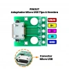 Mikro Usb Dip Dönüştürücü - Dişi - Çevirici 2.54mm