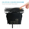 ON-OFF Yeşil Işıklı Anahtar 5-Pin 12V-24V