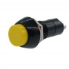 PBS-11A 12mm Anahtarlı Push Buton - Sarı