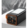 PW-55 4xUSB 22.5W LCD Göstergeli Kordonlu Kamp Işıklı 50.000mAh Powerbank