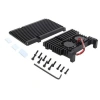 Raspberry Pi 4 Alüminyum Soğutucu Kasa - Çift Fanlı