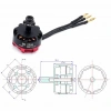 RS2205 2300KV Fırçasız Motor CCW - FPV Yarış Uyumlu