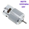 RS775 Dc Motor 24V 6000Rpm