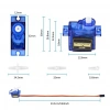 SG90 RC Mini Servo Motor Micro Servo Motor SG90 9g 360°