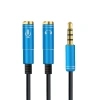 Stereo 3.5mm Kulaklık Ve Mikrofon Çoklayıcı Y Splitter Kablo
