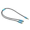 Stereo 3.5mm Kulaklık Ve Mikrofon Çoklayıcı Y Splitter Kablo