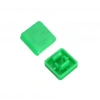 Tact Switch Kapağı Kare Yeşil - 10x10x5mm