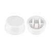 Tact Switch Kapağı Yuvarlak Beyaz - 12x12x7.3mm ile Uyumlu