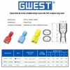 Tam İzoleli Polyamid Dişi Faston Kablo Ucu GPFD-5638 4.00-6.00mm Sarı 200 adet