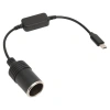 Type-C 5V - 12V Dişi Araç Çakmak Soketi Dönüştürücü - 30cm Kablolu