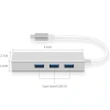 Type-C Hub 3 Port USB 3.0 Çoklayıcı + 1000 Mpbs Ethernet Çevirici