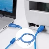 USB 2.0 Filtreli Yazıcı Printer Kablosu Mavi 1.5m