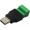 USB Erkek - 5li Klemens Çevirici / USB 2.0 to 5-Pin Terminal
