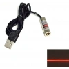 USB Kablolu 650nm Çizgi Lazer Modülü - 5V 5mW Kırmızı Lazer