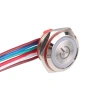 WD16C1-Wired-P1-EC 16mm Düz Yaylı RGB Işıklı Metal Buton - Kablolu