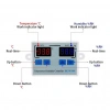 XK-W1099 220V Sıcaklık ve Nem Ölçer Ekranlı Termostat - Röle Modülü
