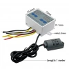 XK-W1099 220V Sıcaklık ve Nem Ölçer Ekranlı Termostat - Röle Modülü