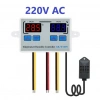 XK-W1099 220V Sıcaklık ve Nem Ölçer Ekranlı Termostat - Röle Modülü