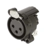 XLR Konnektör Panel Tipi Dişi - 3 Pin Plastik